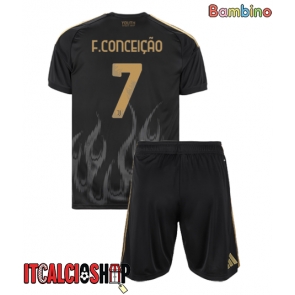 Juventus Francisco Conceicao #7 Terza Maglia Bambino 2026-27 Manica Corta (+ Pantaloni corti)